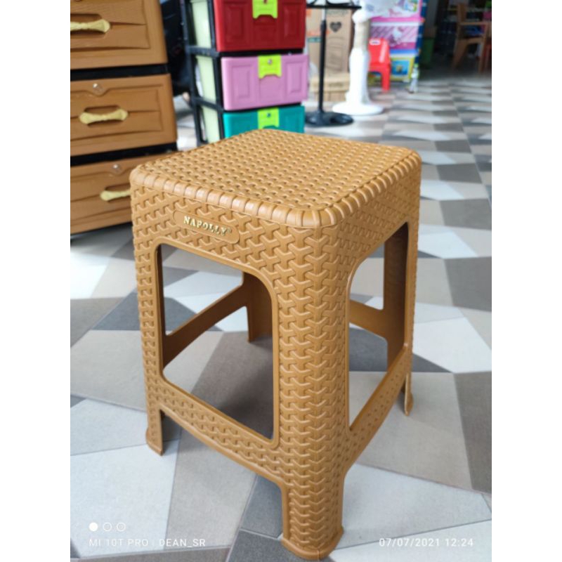 kursi baso napolly motif rotan sintetis