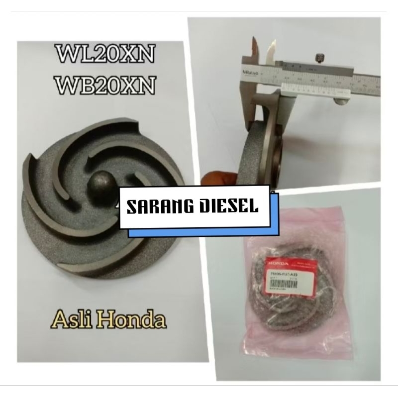 KIPAS POMPA ALKON HONDA WL 20 XN - WB 20 XN ( 78106-YG7-A30 ) ORIGINAL HONDA THAILAND