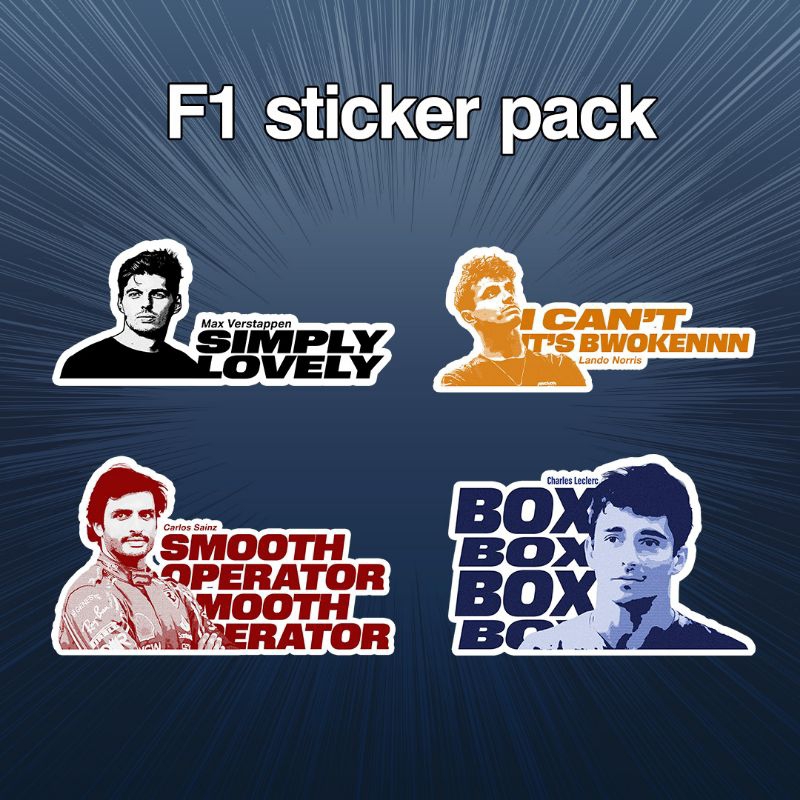 

F1 fun sticker pack