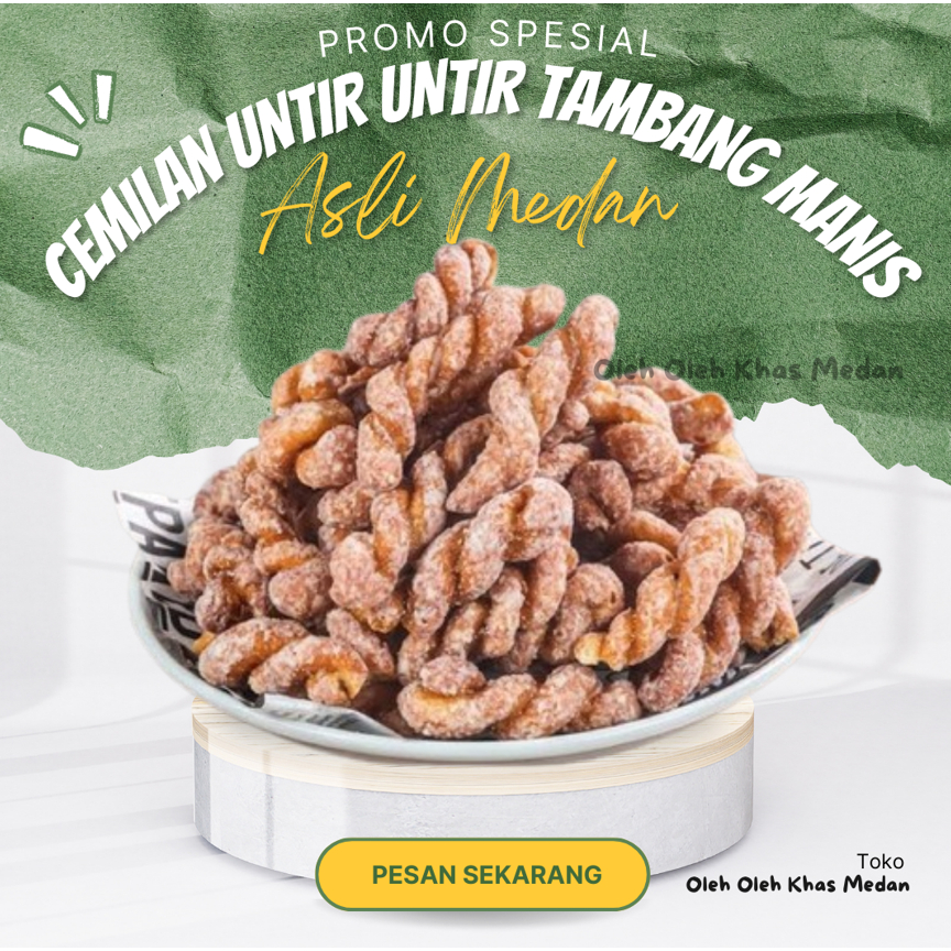 

CEMILAN UNTIR UNTIR/TAMBANG MANIS / KUE UNTIR UNTIR RAPUH / KUE TALI TAMBANG MANIS | OLEH OLEH MEDAN