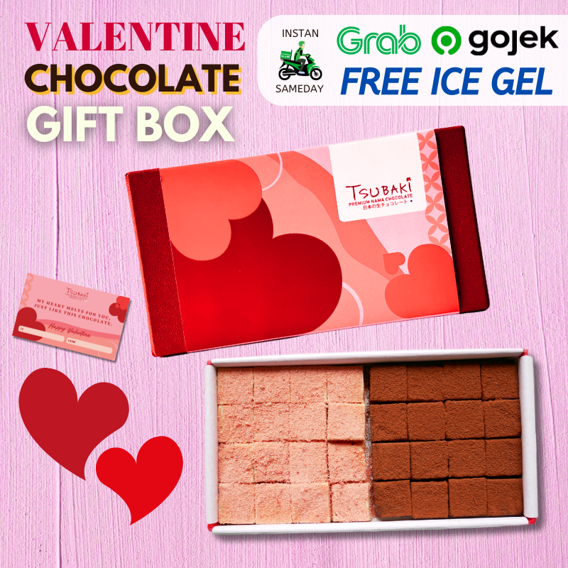 

(Jakarta area)Valentine, Special Gift Box, 32pcs / Tsubaki NAMA Chocolate