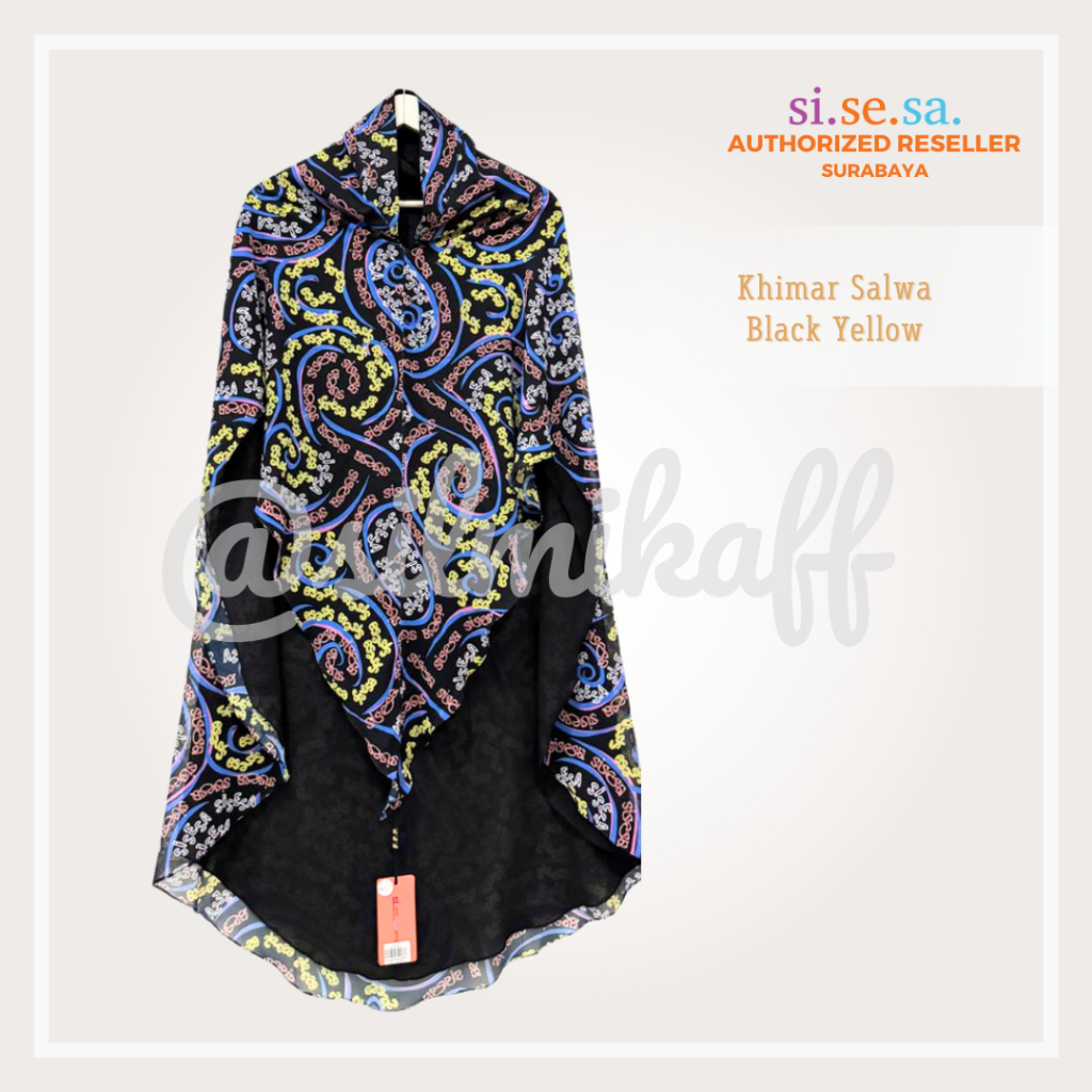 [SILMIKAFF] SISESA Khimar Salwa Syari Hijab Jilbab Ready Si.Se.Sa Original swarovski authorized rese