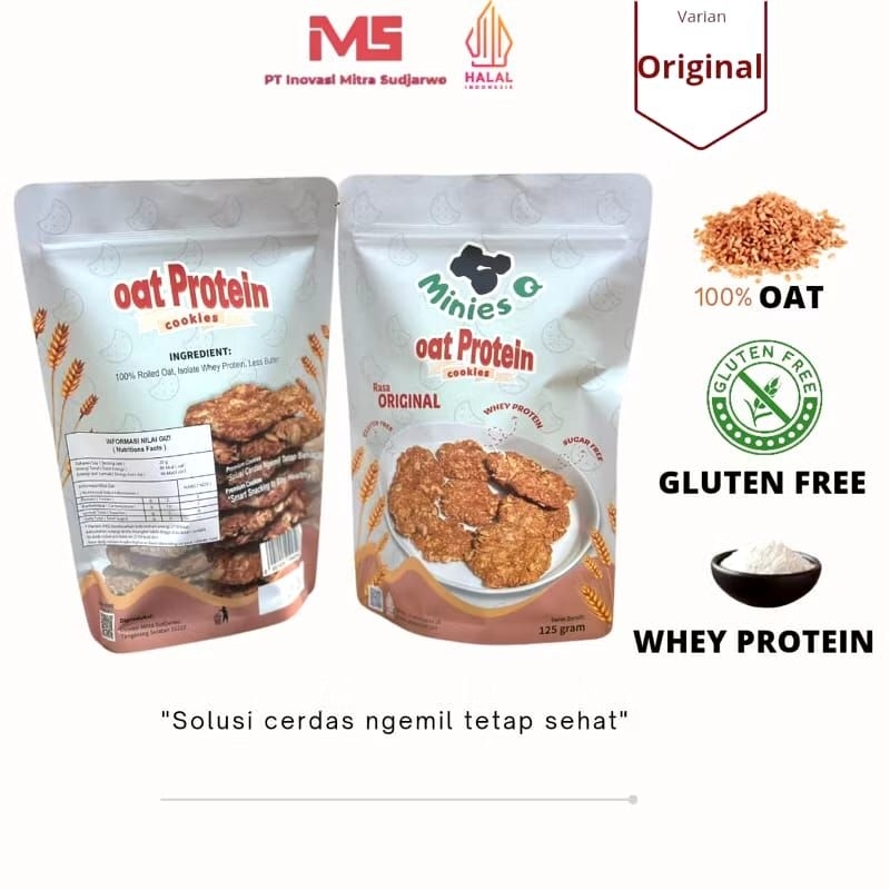 

MINIES Q Oat Protein Cookies Original healthy cookies