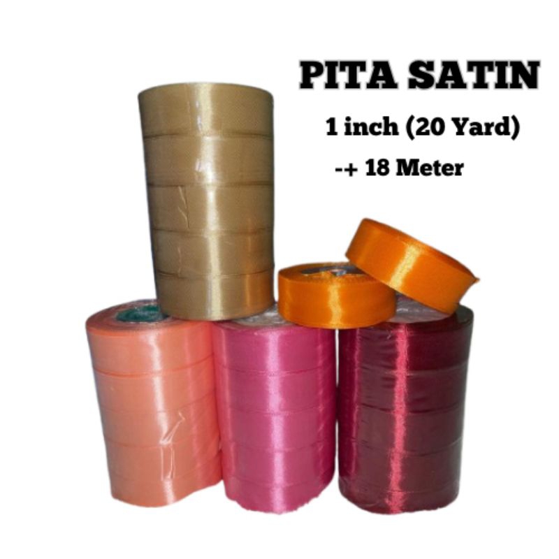 

PITA SATIN 1 INCH 2.5CM PANJANG 20 YARD/-+ 18M