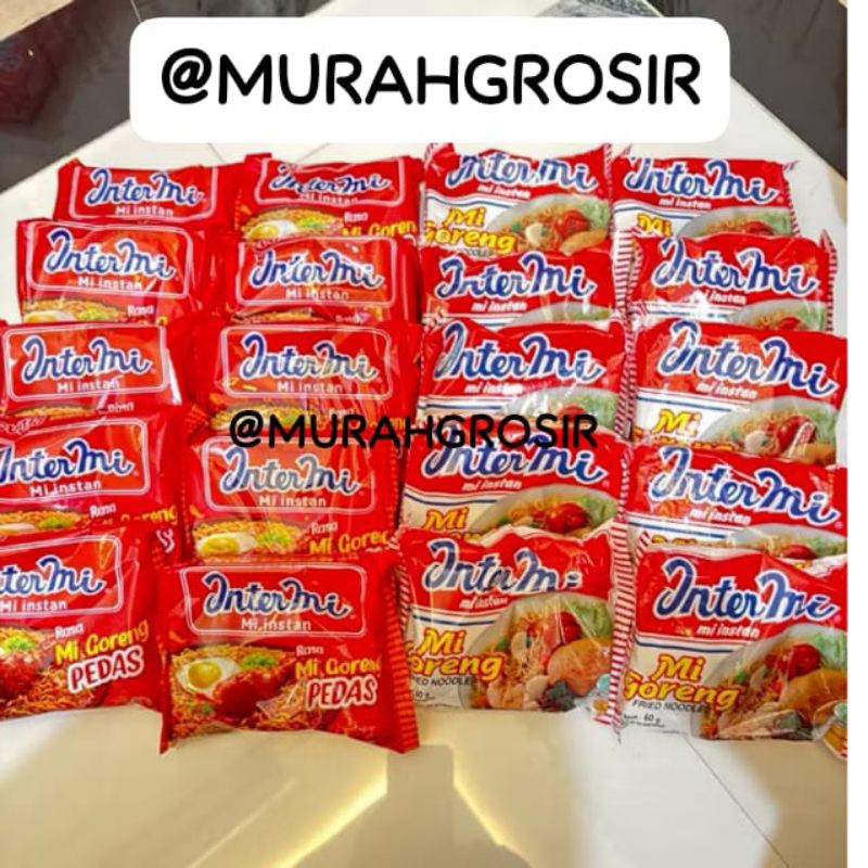 

[ISI 20 BUNGKUS] MIX INTERMIE GORENG DAN GORENG PEDAS