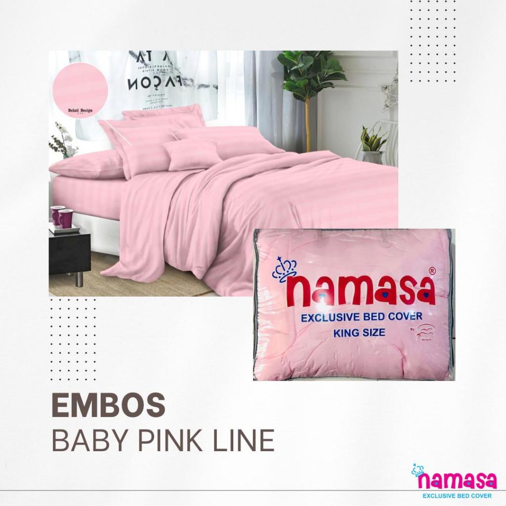 Bedcover Selimut Polos Set bahan Katun Jepang Embosed Ukuran 200x200/180x200/160x200/120x200 Karet S