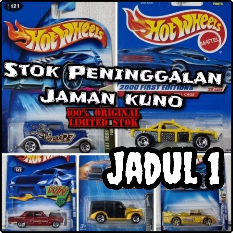 mainan mobil hotwheels hot wheels lawas - OLD BLUE CARD Mix SERIES LAMA JADUL 1 first edition