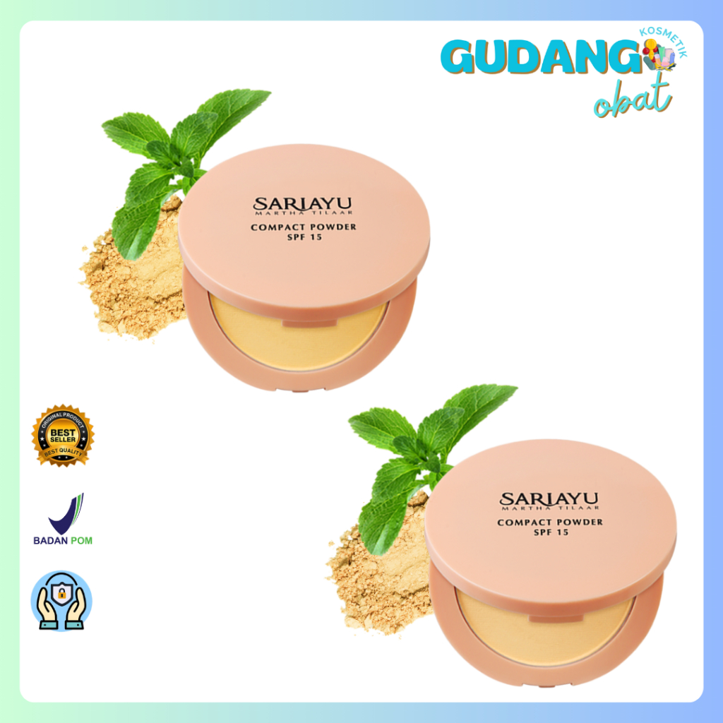Sariayu Compact Powder SPF 15 Kuning Langsat, Kuning Pengantin - SariAyu Bedak Padat