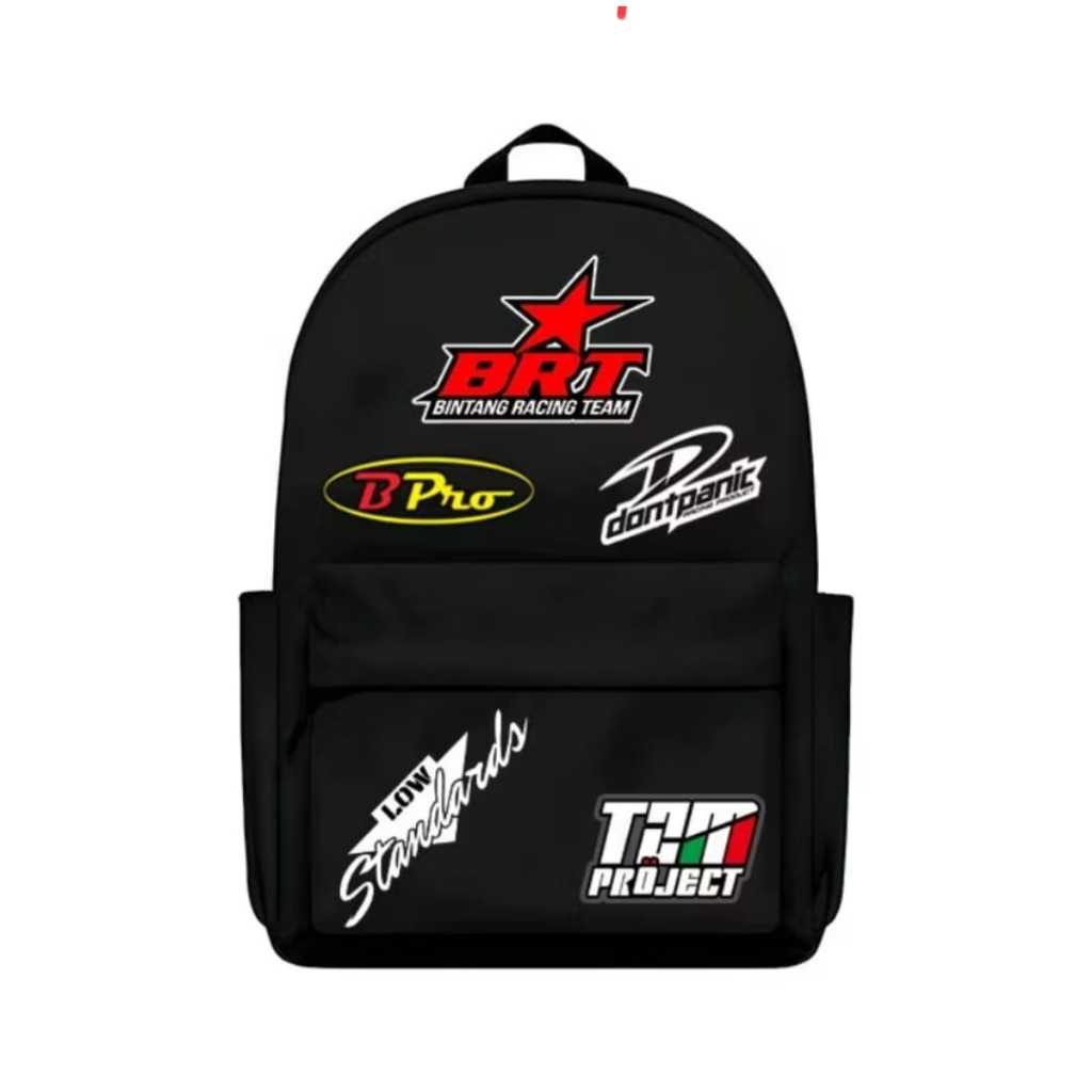 STOK TIPIS Tas Ransel Sekolah Pria Fashion Keren Terbaru Backpack Kanvas