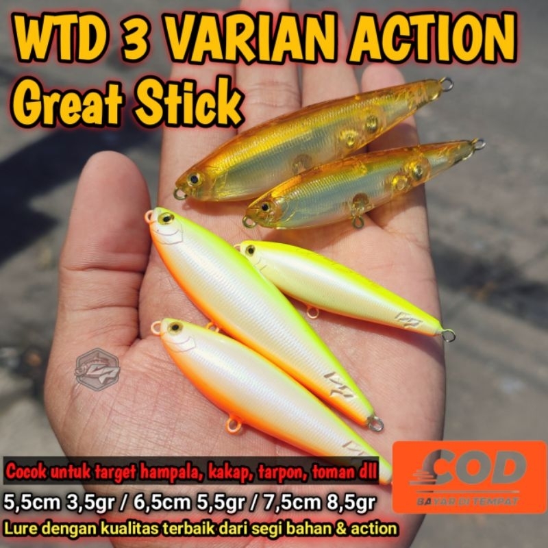WTD GREAT STICK GARNIS PANCING / Lure WTD / WTD Splasher /LURE WTD 3 ACTION