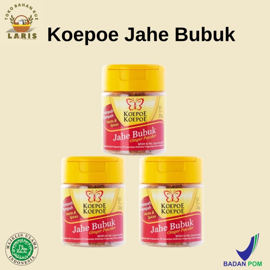 

KOEPOE KOEPOE JAHE BUBUK KEMASAN BOTOL 25 GRAM