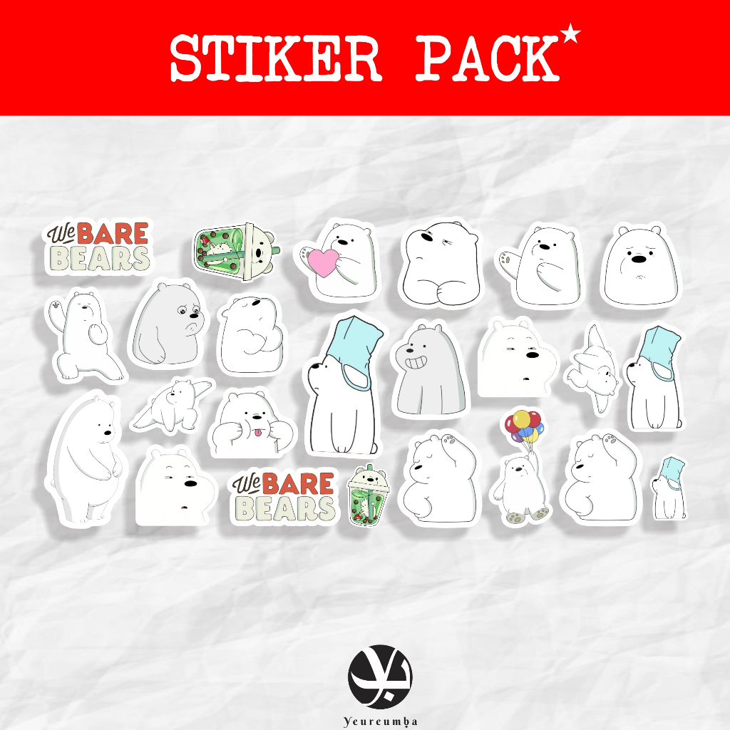 

Stiker Pack Stiker Laptop Sticker Hp Stiker We Bare Bears Tinggal Tempel Harga Sesuai Gambar