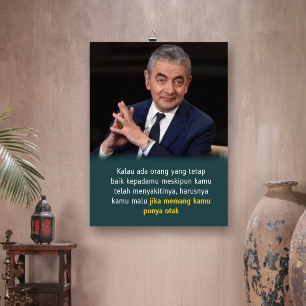 TANPA PO - HIASAN DINDING CUSTOM / HIASAN DINDING POSTER KATA KATA MUTIARA / QUOTES CETAK MDF