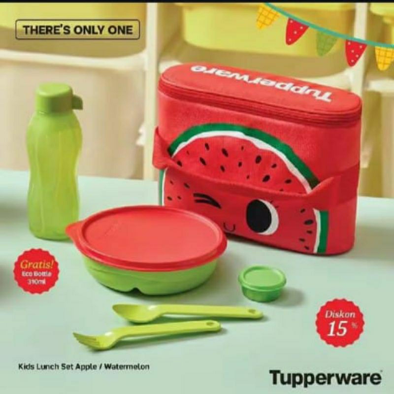 Promo Tupperwsre kids lunch set dgn tas