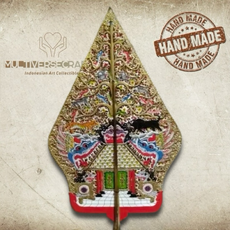 MULTIVERSECRAFTID Wayang Alusan WAYANG KULIT GUNUNGAN ANTASENA GANDAMANA BISMA DURGA DAN SETO KIDANG