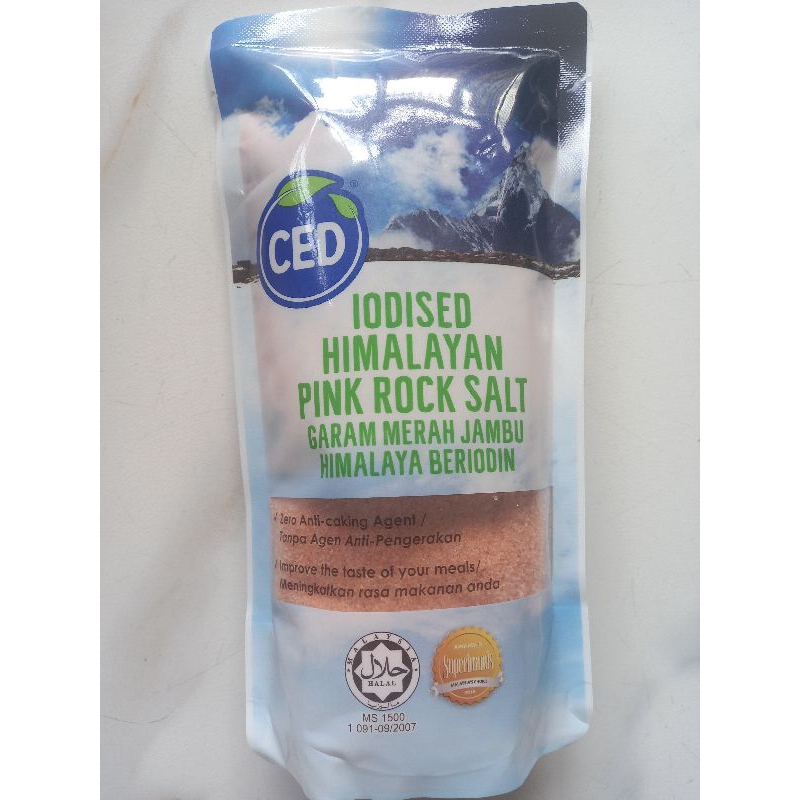 

CED Natural Himalayan Pink Rock Salt 500gr/ Garam Himalaya 500gr