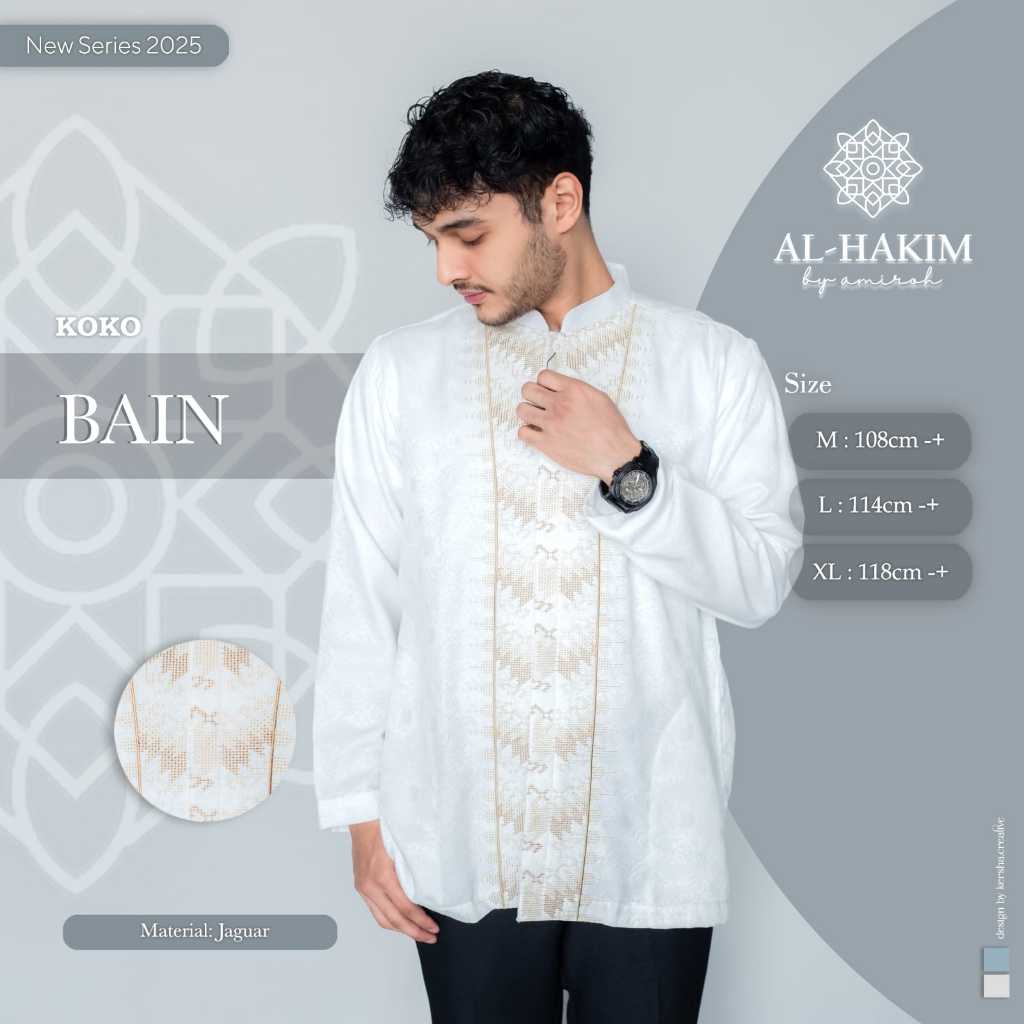 Jas Koko Putih Dewasa Lengan Panjang katun Premium