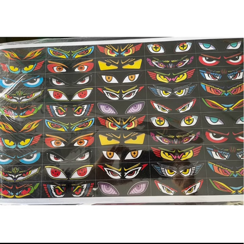 

50pc Sticker Mata Permanen Dan Sablon Sticker Mata Viral