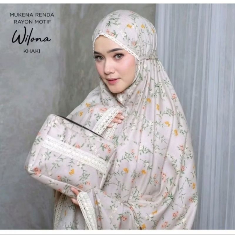 mukena leika 2 in 1 rayon mukena traveling adem mukena aulia baru cod