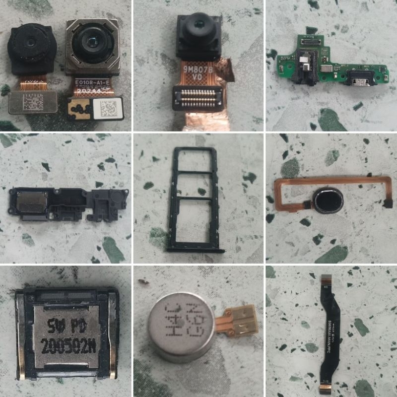 Samsung A10s A107 Bahan Kanibalan, Mesin Mati Total Matot, Konektor Cas HF, Antena, Flex UI MB, Fram