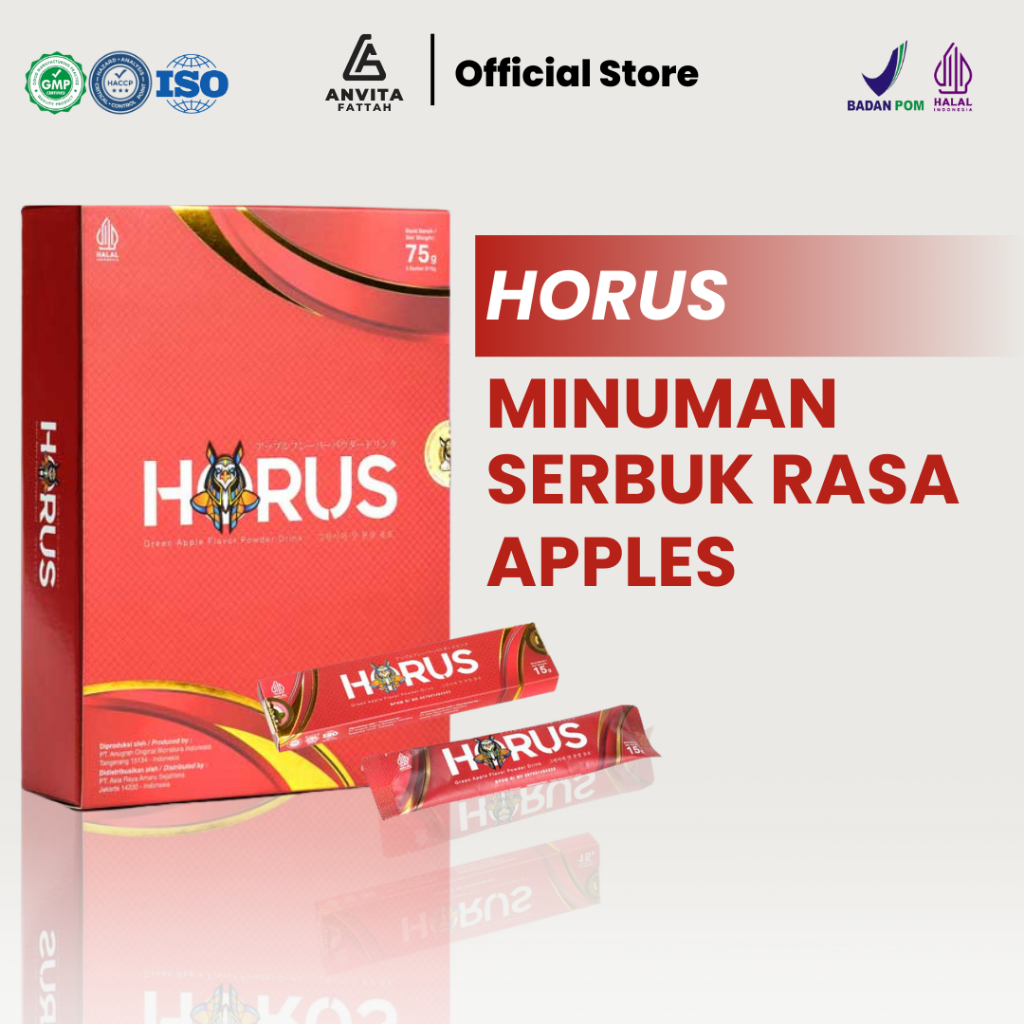 

Horus Serbuk Minuman Kemasan Segar Rasa Apel Drink Bubuk