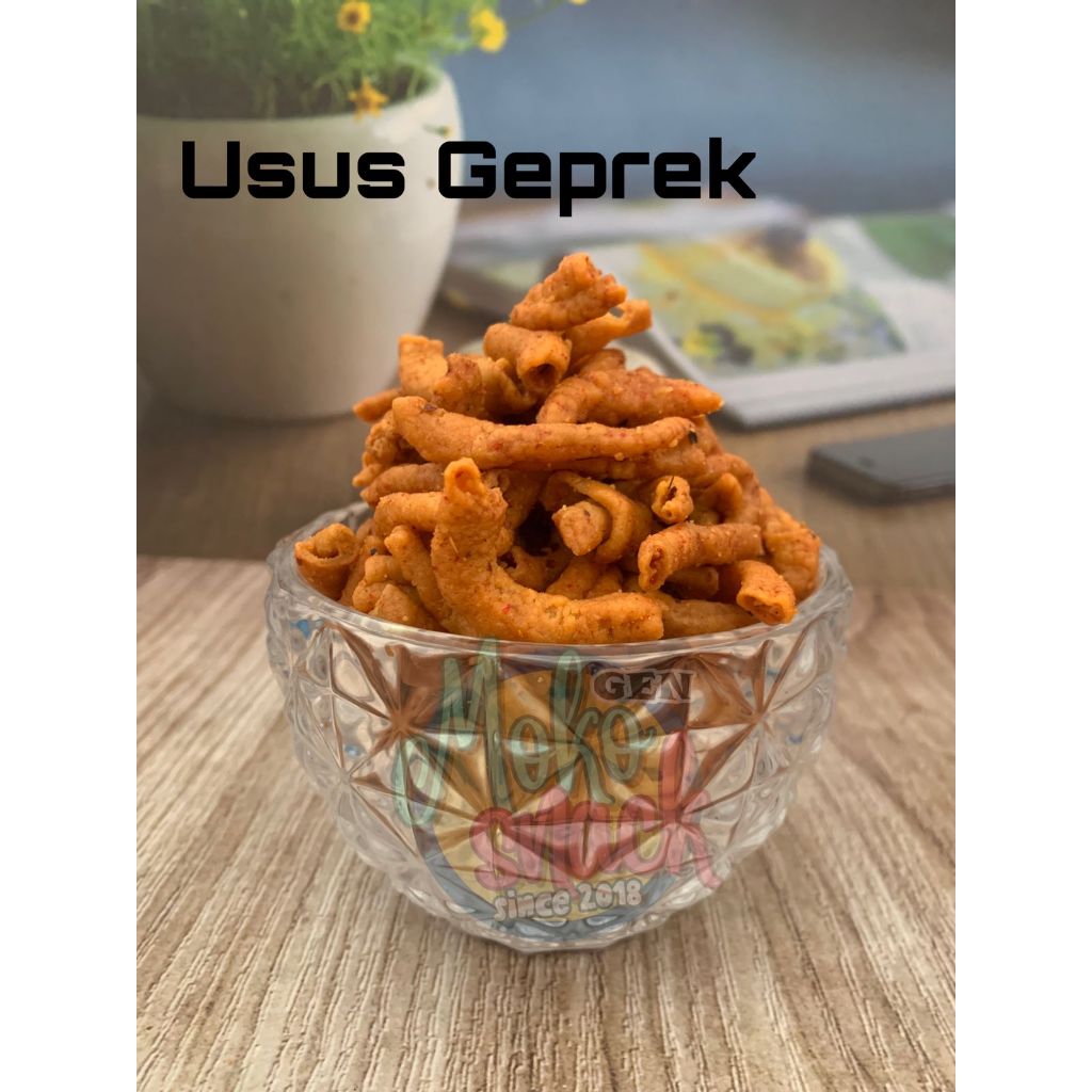 

Usus Geprek 250 gr Snack Camilan Snack Kiloan