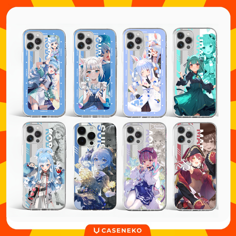 Custom Case Kobo, Rushia,Gura,  Suisei, Marine, Pekora, eine, Aqua,  Fubuki, Mori, Airani, Anya, Zet