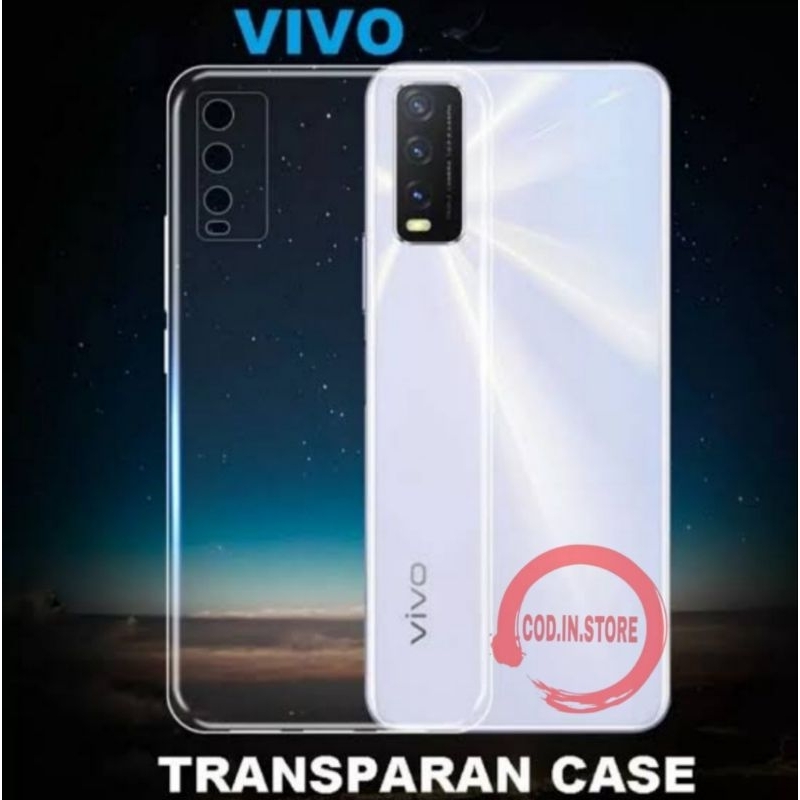 Softcase Vivo Y20 / Y12S / Y20i / Y20S / Y12A Case Bening Transparan Original
