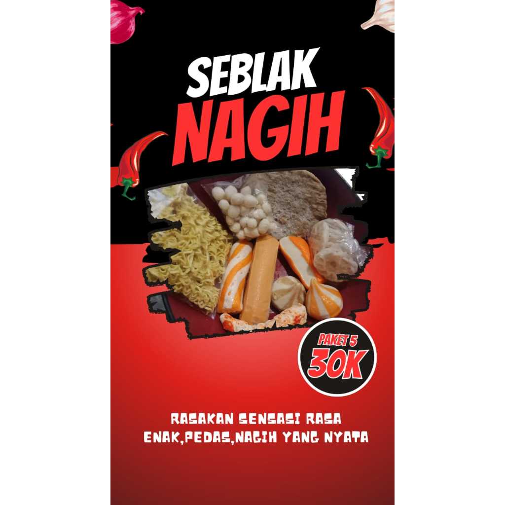 

Seblak instan komplit paket 5