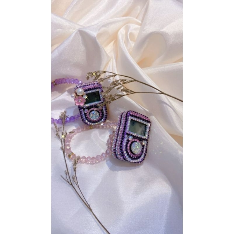 TASBIH DIGITAL+JAM SWAROVSKI GELANG&CINCIN KRISTAL TASBIH CANTIK PINK