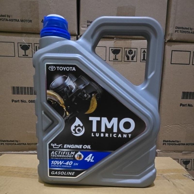OLI MOBIL TOYOTA TMO 10W-40 4 LITER BARCODE ORIGINAL