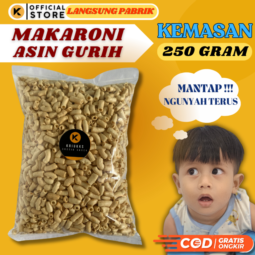 

Kriukks Makaroni Mekar Asin gurih Makroni Rasa Original Renyah Bumbu Melimpah Murah Renyah Legendaris Gurih Langsung Dari Pabrik