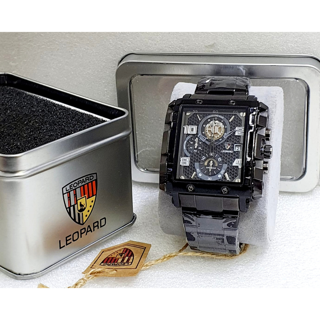 Jam Tangan Pria LEOPARD 8826 Original Rantai