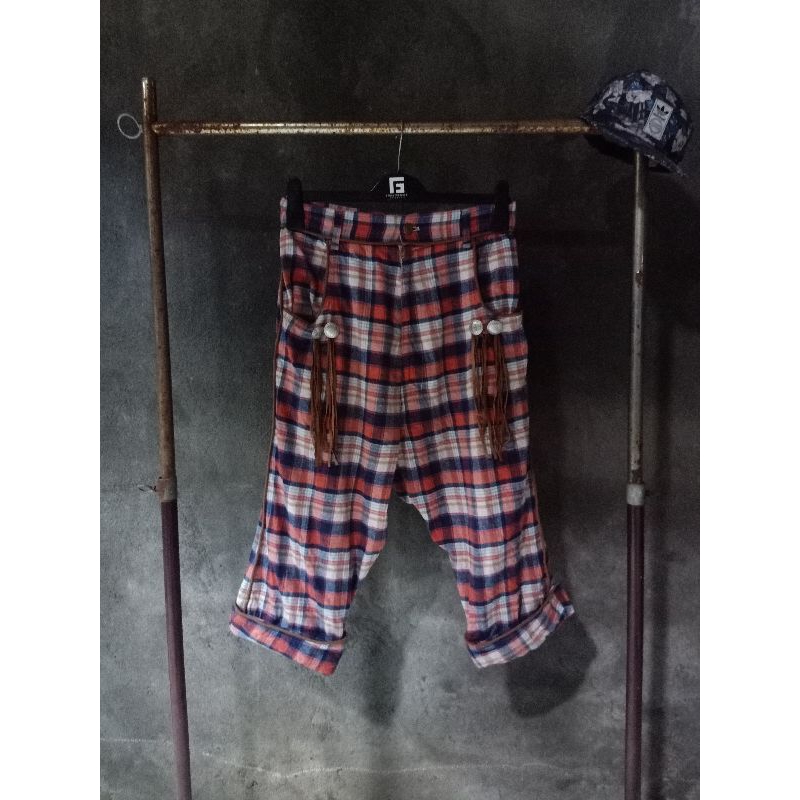 Celana tartan , Celana mercibeaucoup by Issey Miyake