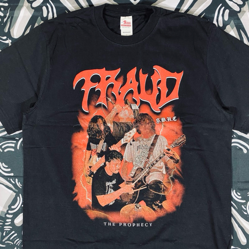 T-shirt  / kaos band (gimme gimme ) fraud the prophecyo