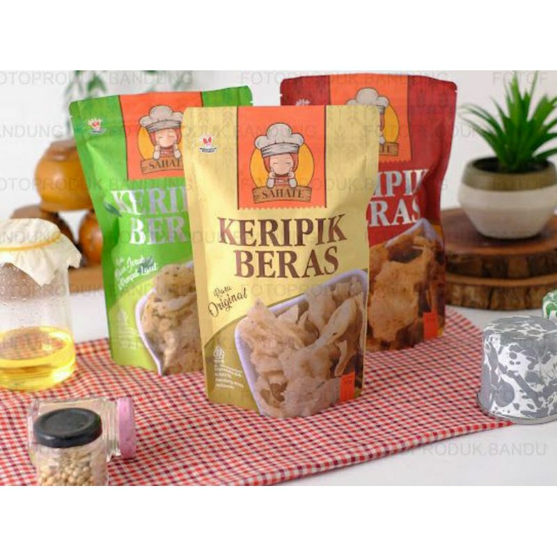 

keripik beras varian rumput laut