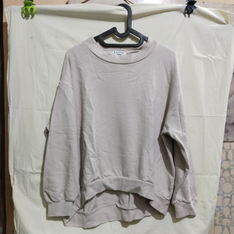 Gl*bal W*rk Sweater CN Long Back Warna Coksu