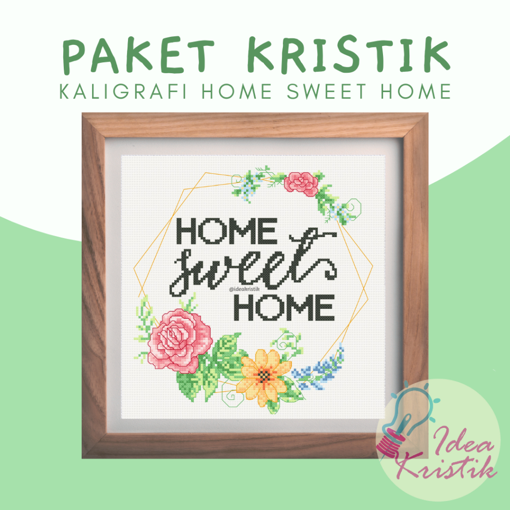 Paket Kristik Kaligrafi Home Sweet Home