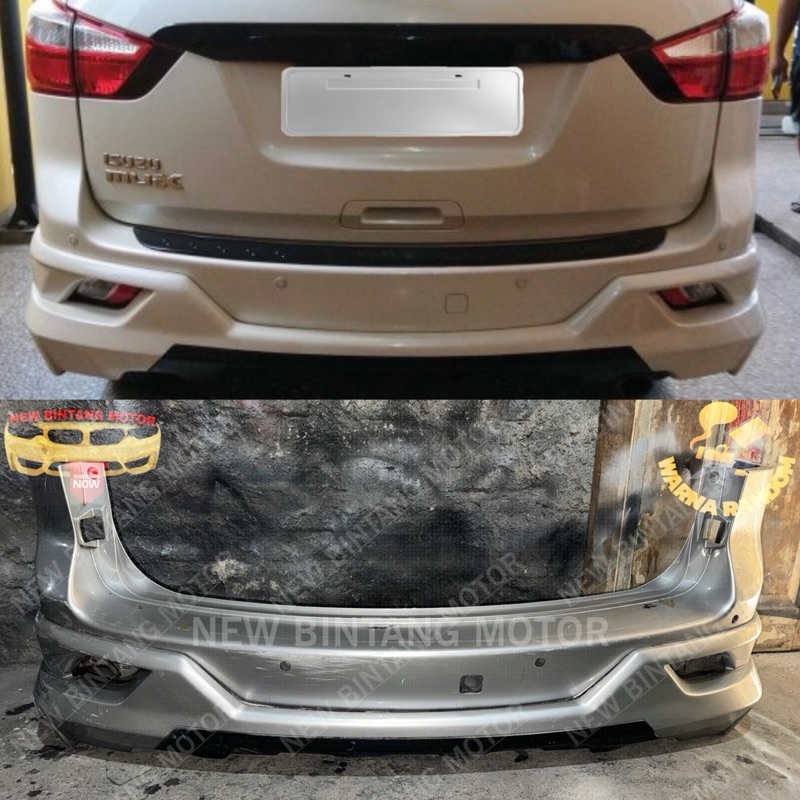 Bumper belakang isuzu mux premiere 2016 2018 original