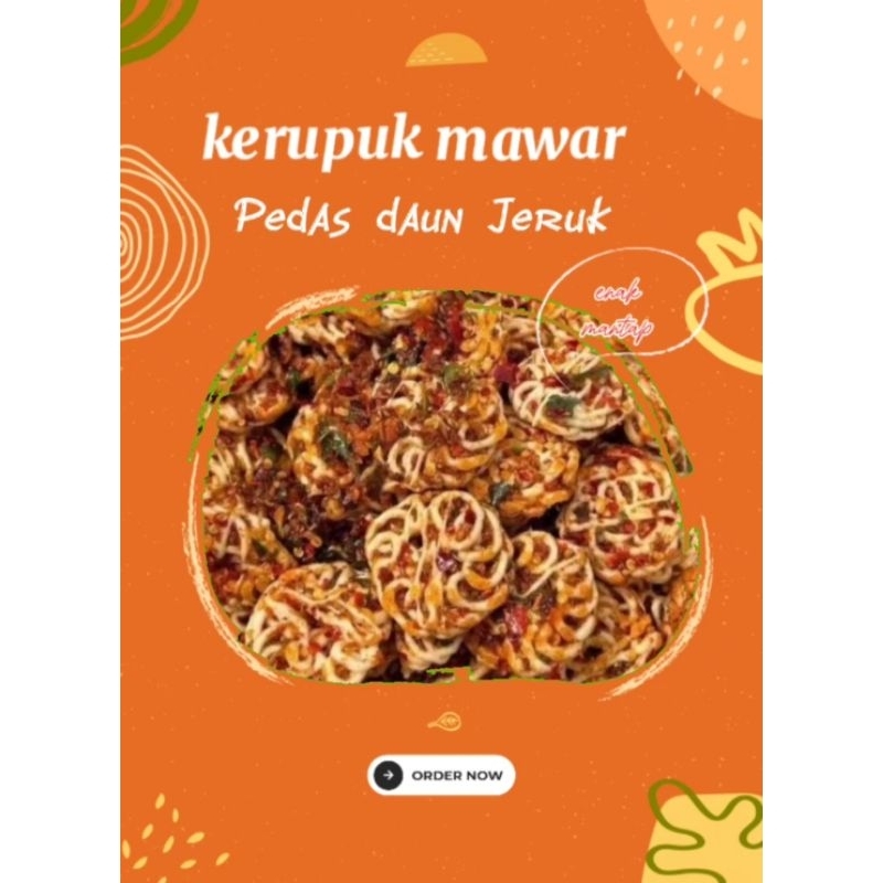 

SEBLAK KERUPUK MAWAR PEDAS DAUN JERUK 250 GR 500 GR 1 KG