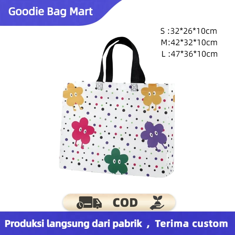 

Goodie bag-Tas Belanja tas spunbond tas souvenir premium tebal dan kuat/Terlaris lipat jumbo/ waterproof/shopping bag A25
