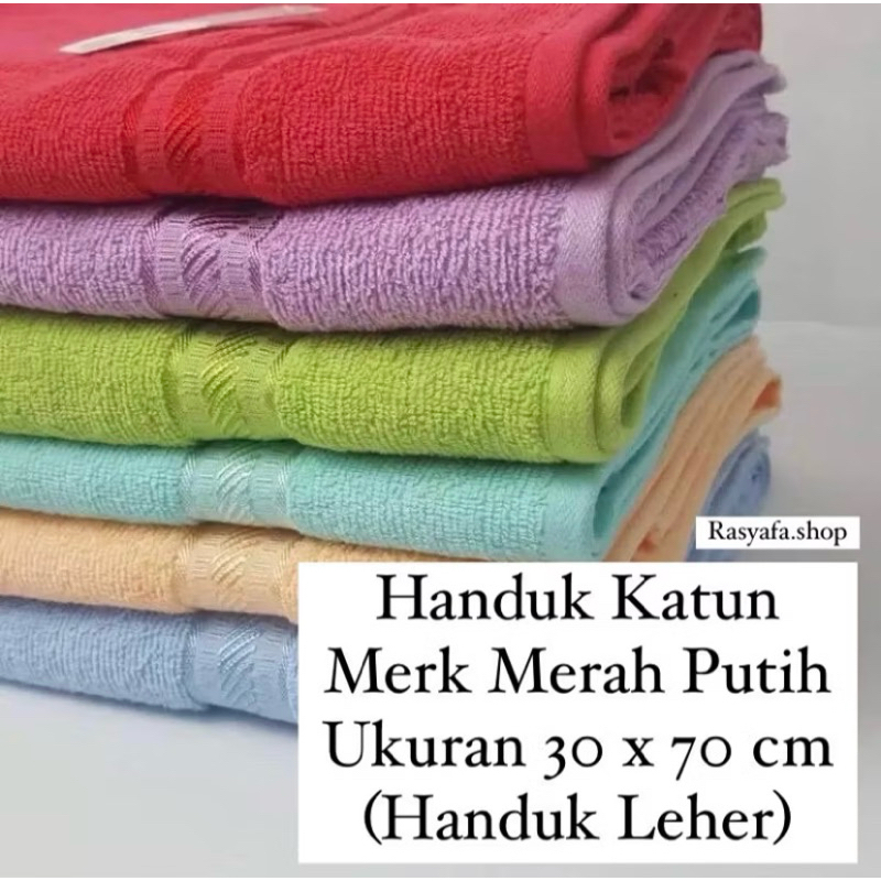 GROSIR 2 LUSIN (24 PCS) Handuk Leher Handuk Olahraga Handuk Polos Ukuran 30x70cm Bahan Katun Serap A