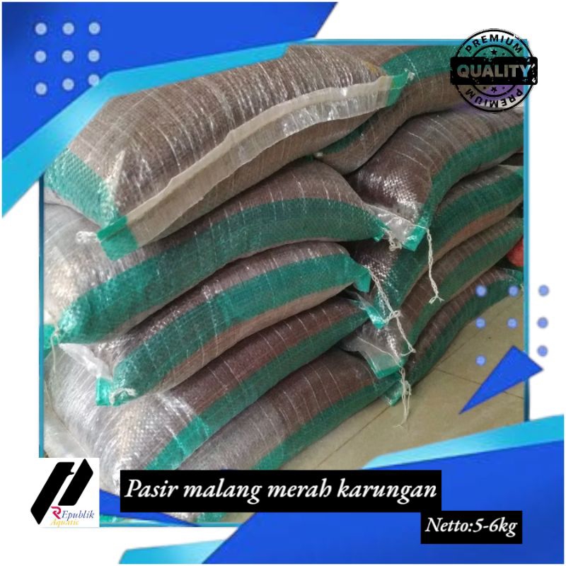 pasir malang merah karungan / pasir malang / pasir malang aquarium /pasir malang aquascape / pasir m