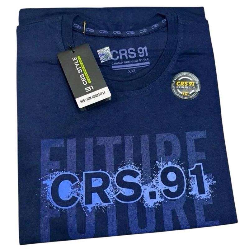 KAOS Oblong CRS 91 original /  Baju Pria Distro Dewasa Hitam Keren Sablon