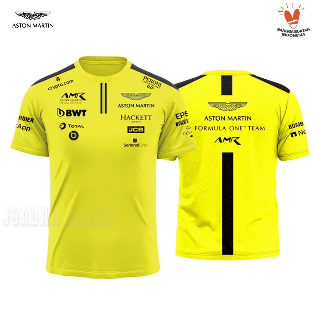 Tshirt Baju Kaos Aston Martin Formula One F1 Team Racing