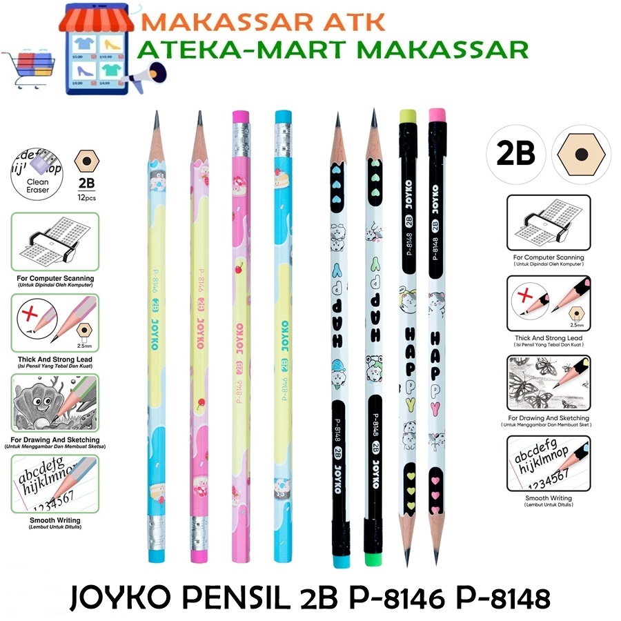 

[1 PCS] JOYKO PENSIL 2B P-8146 P-8148