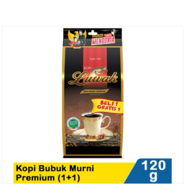 

Luwak Kopi Murni(1+1) 2x120gram