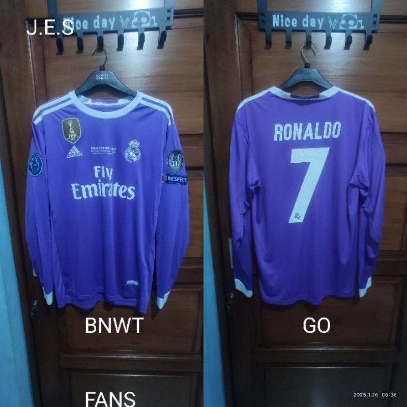 jersey real madrid away LS 2016/2017