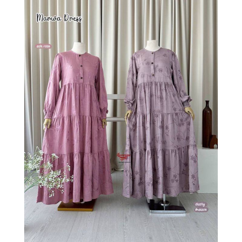 Ready Marwa Dress by Khumaira syar'i | Elvira Dress & Khimar by Gerai Mika
