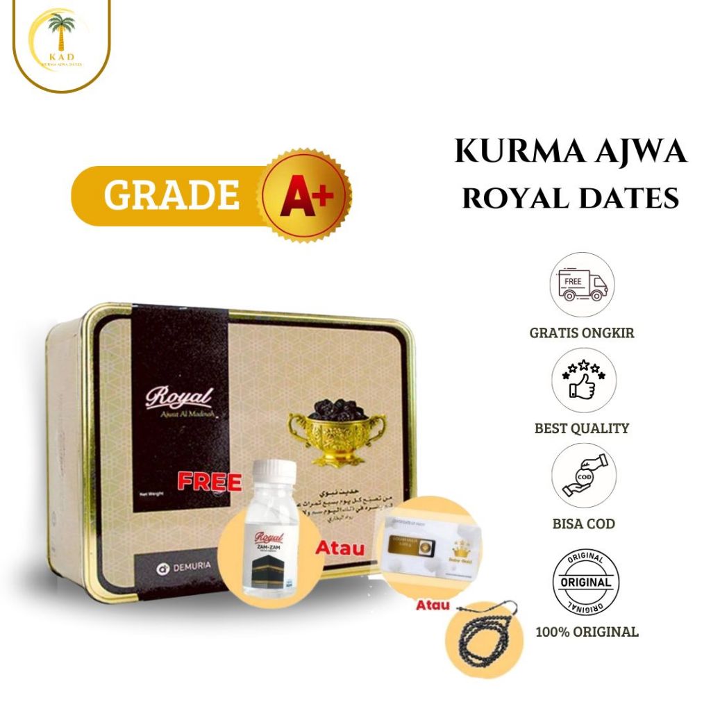 

Kurma ajwa royal dates 100% asli madinah